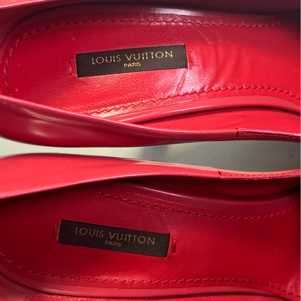 Louis Vuitton Pink Leather pointed toe pumps!  Size 8.5 - Picture 12 of 17
